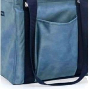 Thirty-one Small Utility Tote Denim Distressed